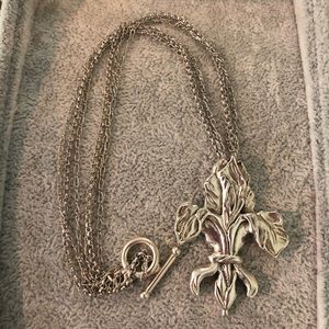 Mignon Faget Iris Fleur de Lis Necklace